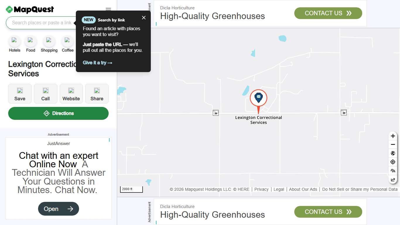 Lexington Correctional Services, 15151 State Highway 39, Lexington, OK 73051, US - MapQuest