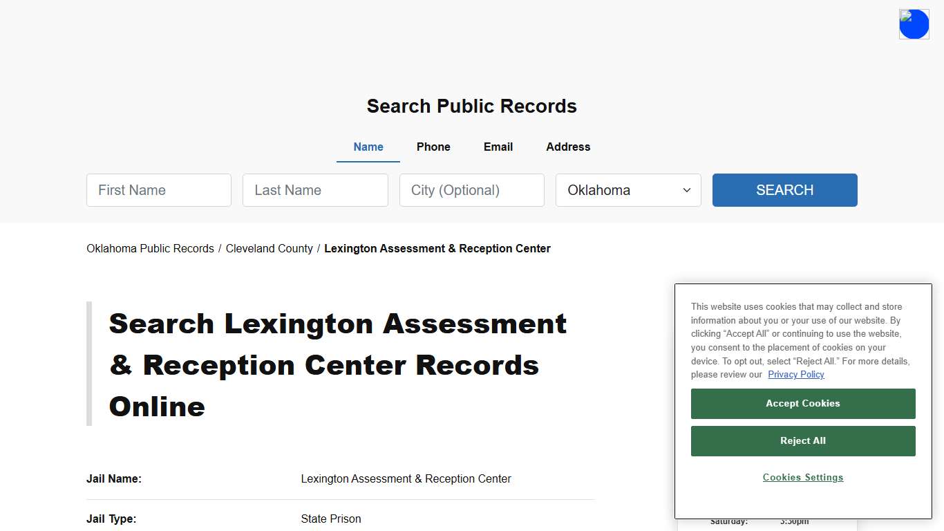 Lexington Assessment & Reception Center - Cleveland - Oklahoma - TPI